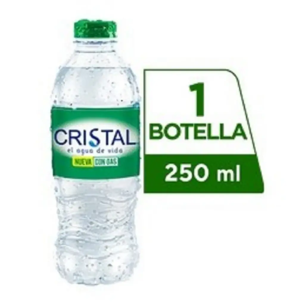 Agua Cristal Con Gas 250 Ml