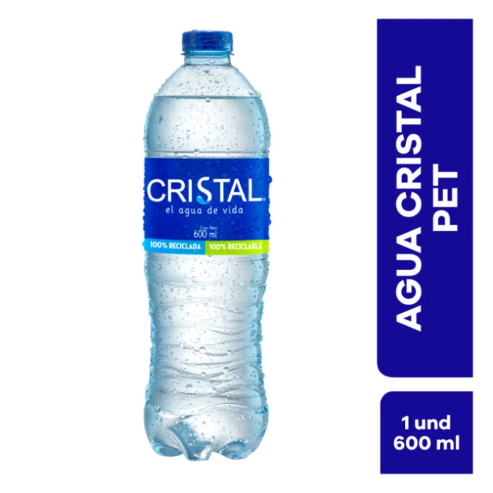 Agua Cristal Pet 600 Ml