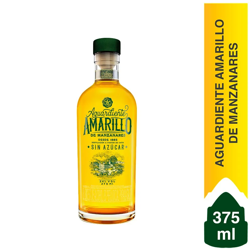 Aguardiente Amarillo De Manzanares 375 Ml