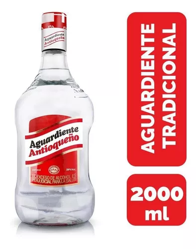 Aguardiente Antioqueño Rojo Garrafa 2000 Ml