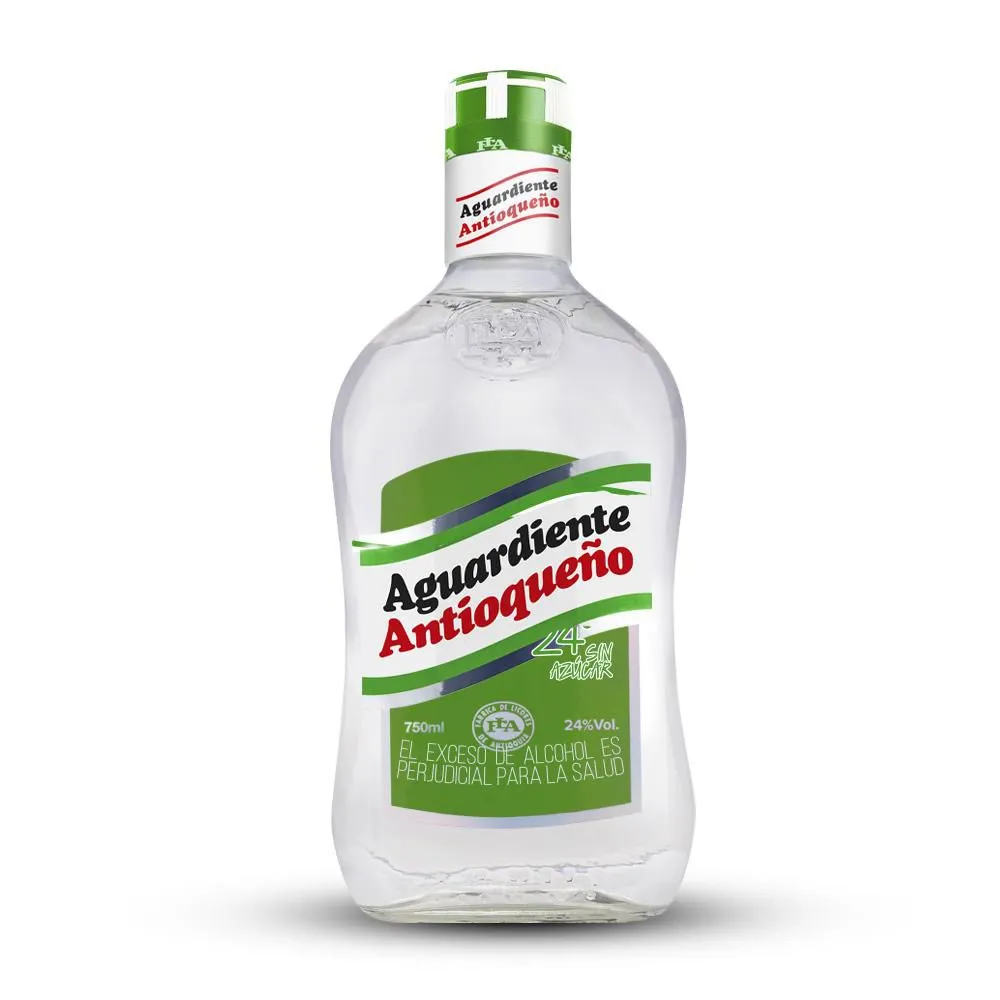 Aguardiente Antioqueño Verde Botella 750 Ml