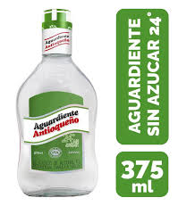 Aguardiente Antioqueño Verde Media 375 Ml