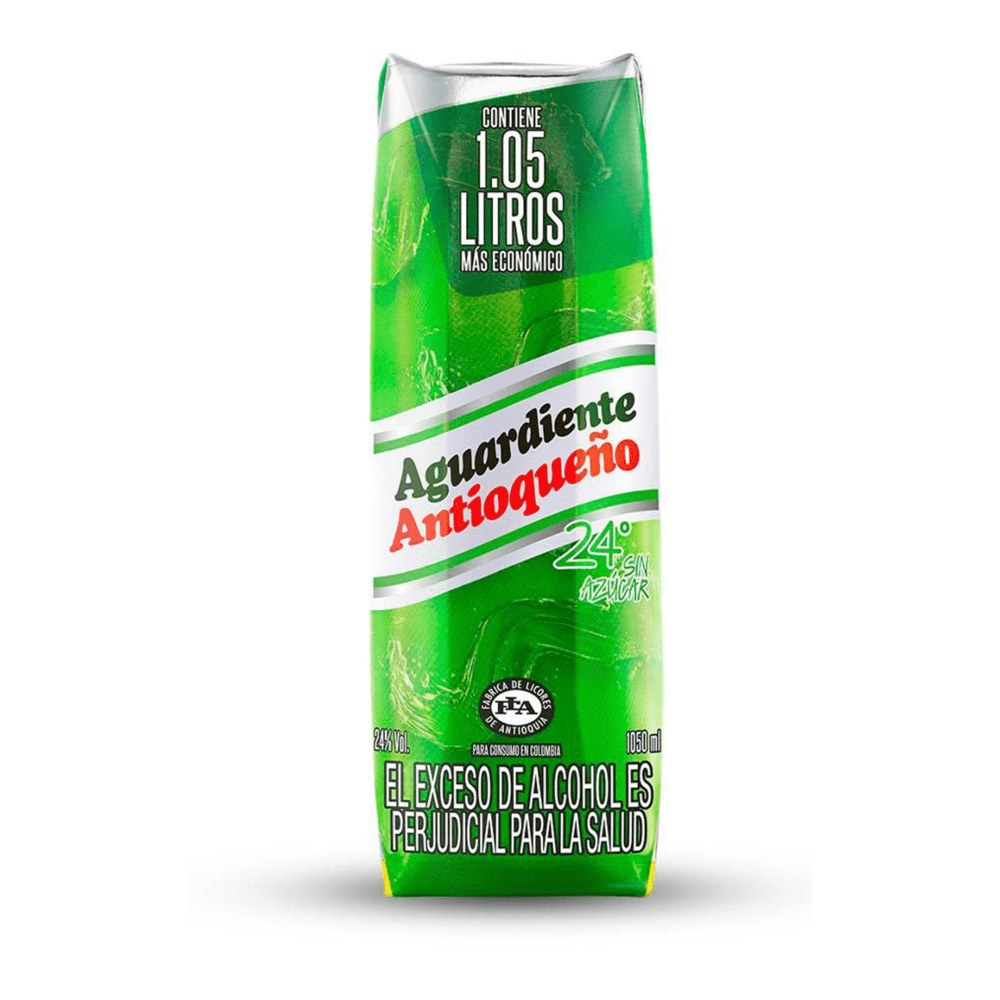 Aguardiente Antioqueño Verde Tetra 1050 Ml