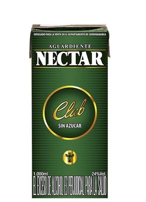 Aguardiente Nectar Club Tetra 1000 Ml