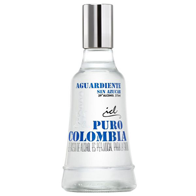 Aguardiente Puro Colombia Azul 375 Ml