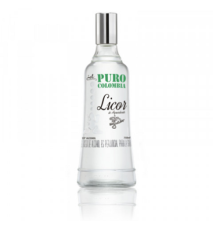 Aguardiente Puro Colombia Verde 750 Ml