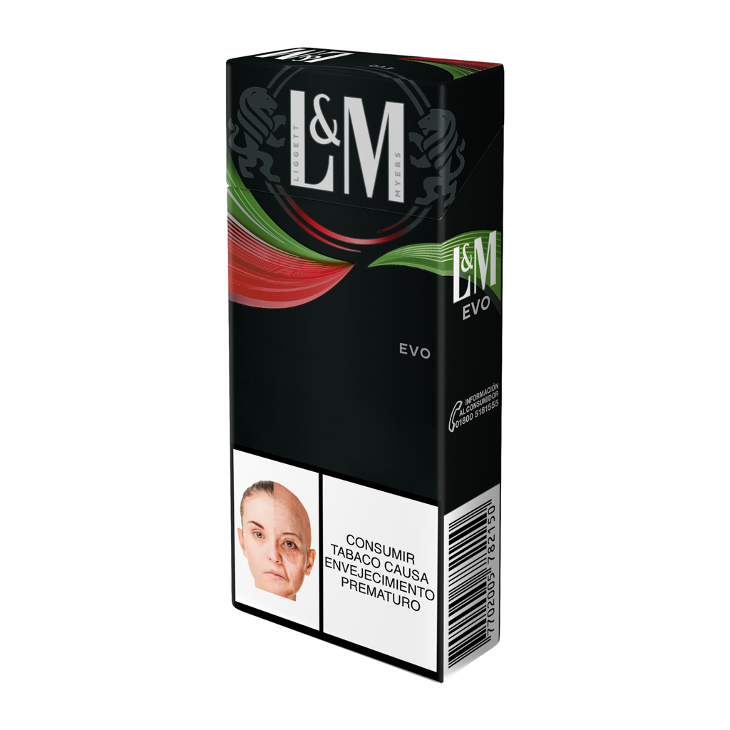 Cigarrillo L&M Evo Verde Rojo Media