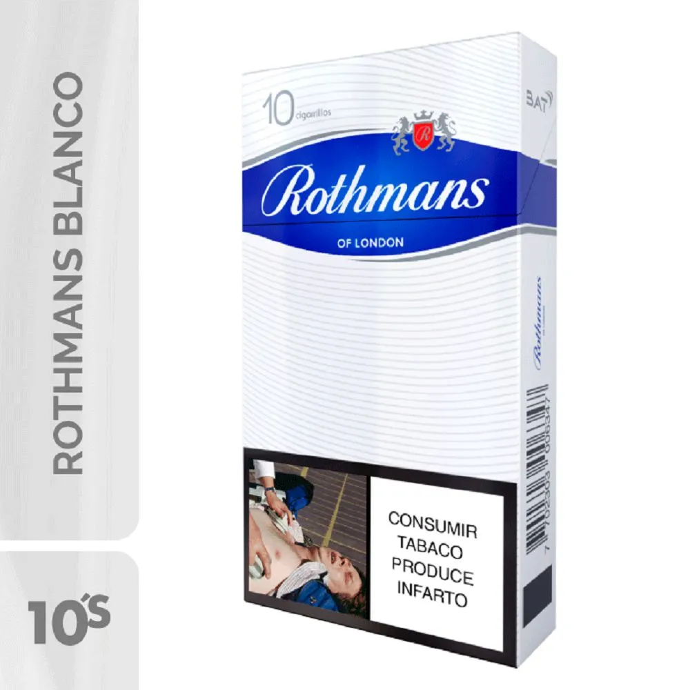 Cigarrillo Rothmans Blanco Media