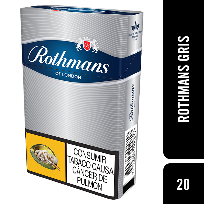 Cigarrillo Rothmans Gris Cajetilla