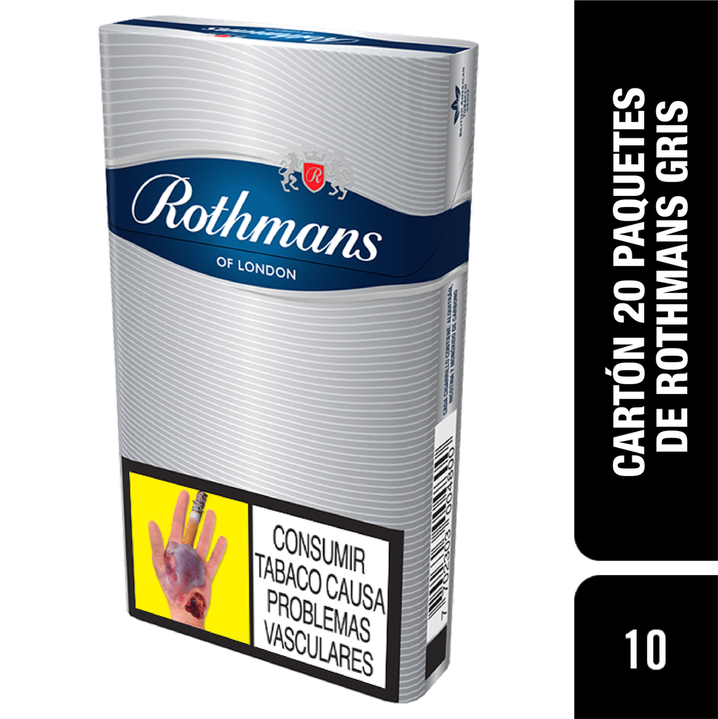 Cigarrillo Rothmans Gris Media