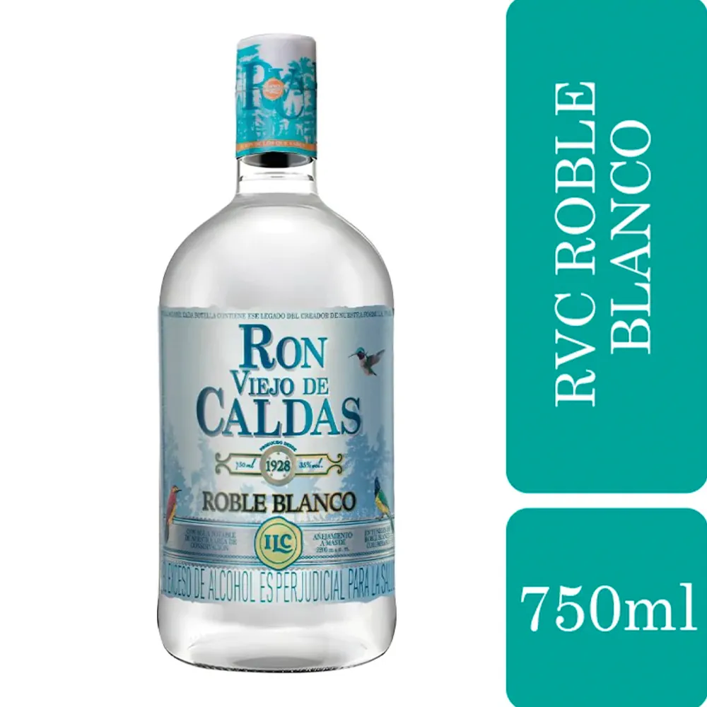 Ron Caldas Roble Blanco Botella 750 Ml