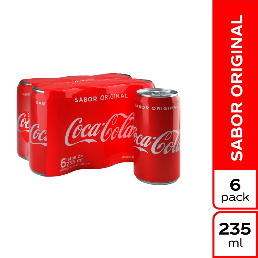 Sixpack Coca Cola Original  235 Ml
