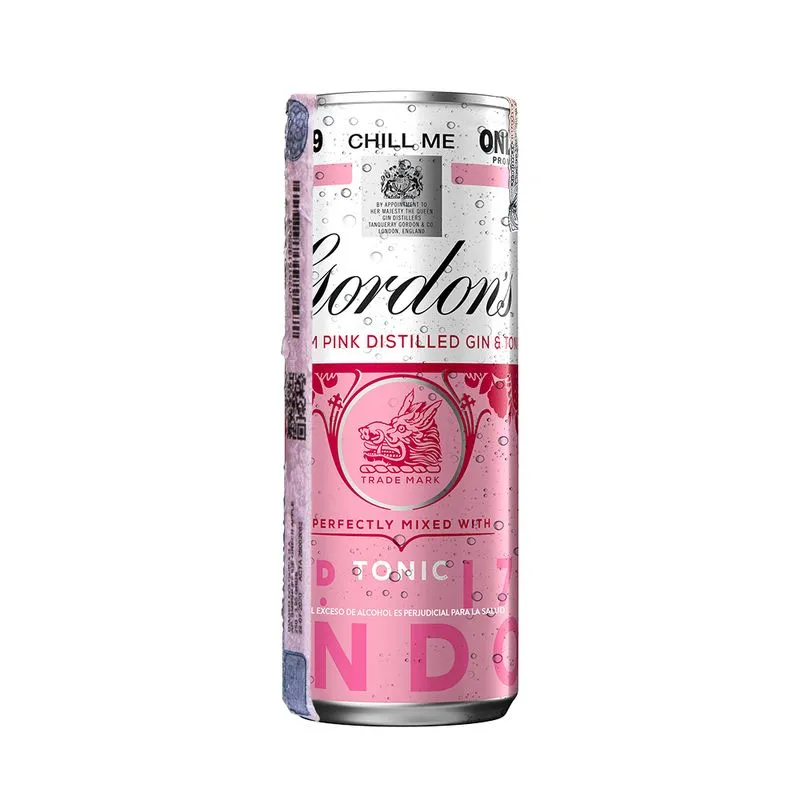 Ginebra Gordons Pink Gin & Tonic 250 ML