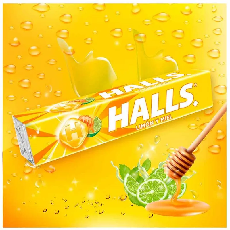 Halls Barra Limón y Miel 25,2g