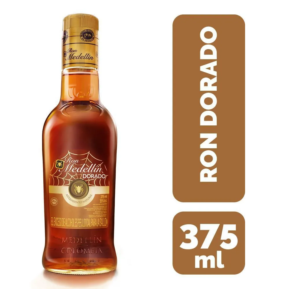 Ron Medellin Dorado Media 375 Ml