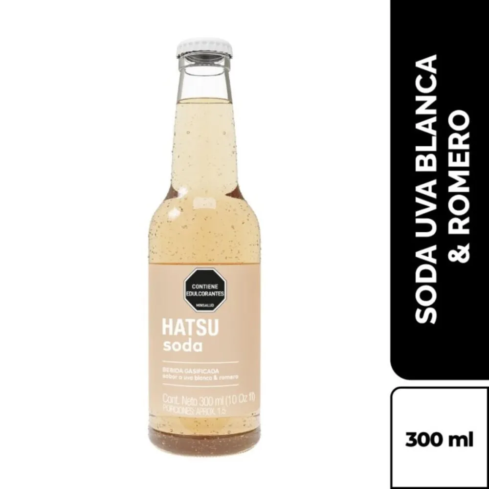 Soda Hatsu Uva Blanca & Romero 300 Ml