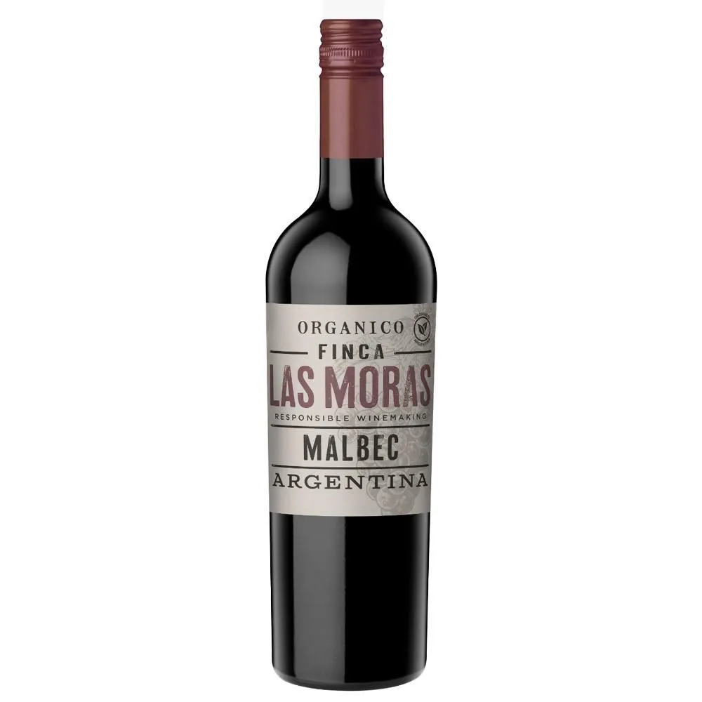 Vino Finca Las Moras Organico Malbec 750 Ml
