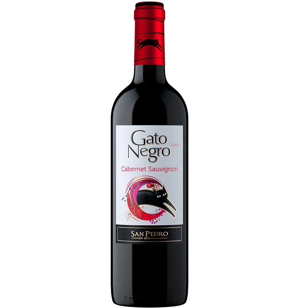 Vino Gato Negro Cabernet Suavingnon 750 Ml