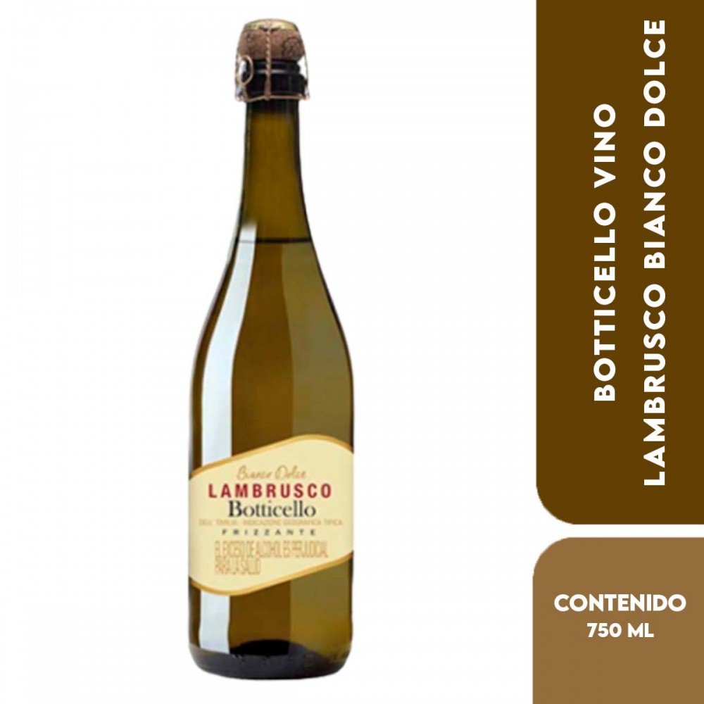 Vino Lambrusco Dell Emilia Bianco 750 Ml