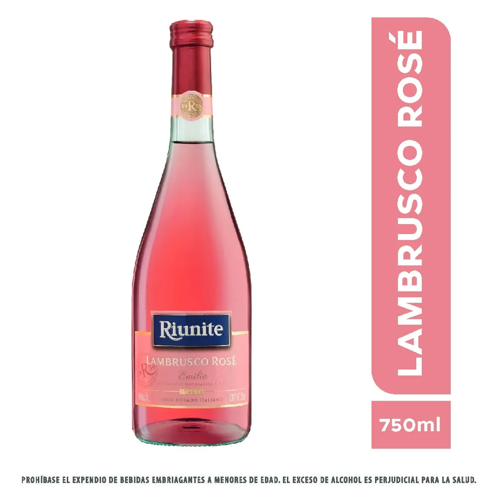 Vino Riunite Lambrusco Rose X 750Ml
