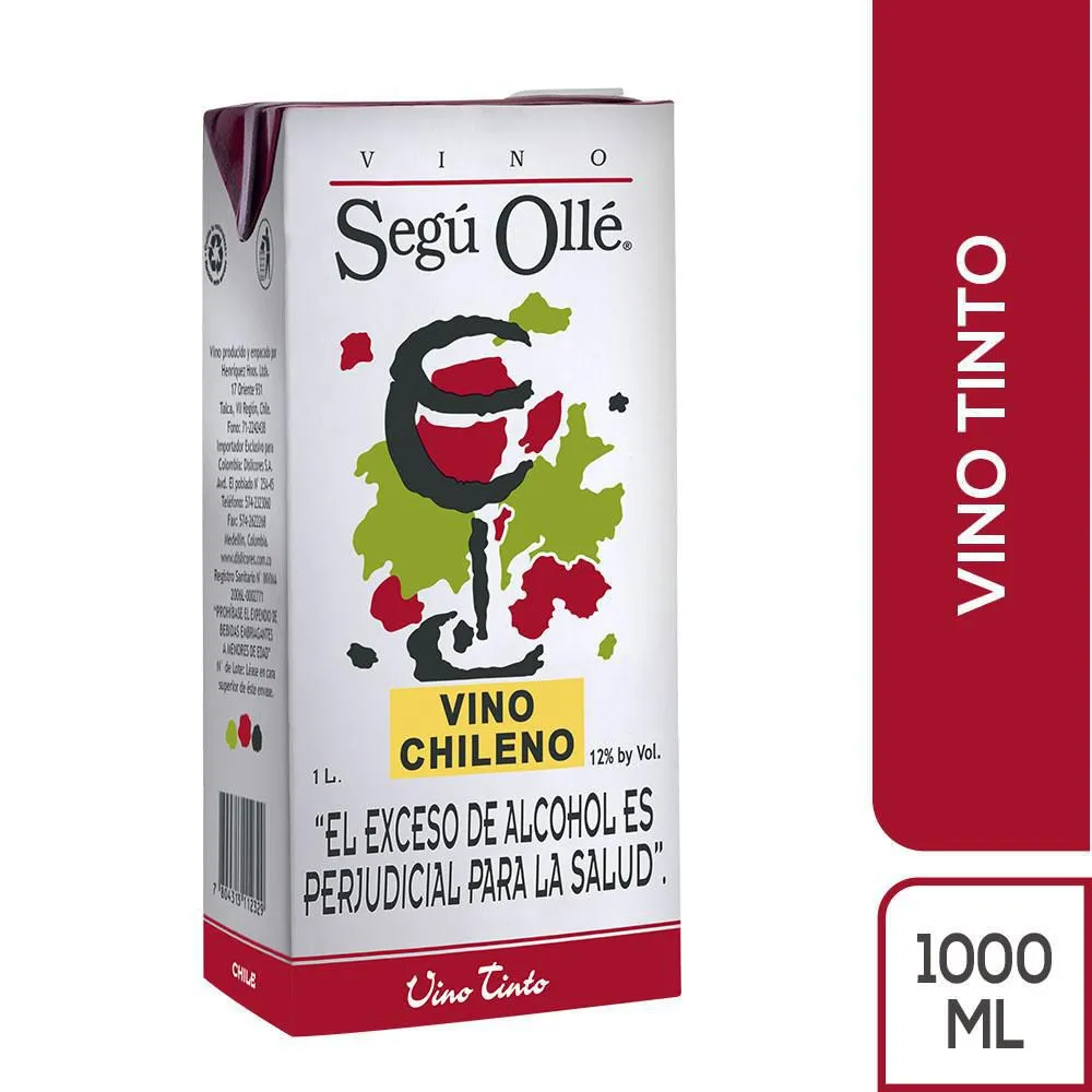 Vino Segu Olle Tinto Tetra 1000Ml