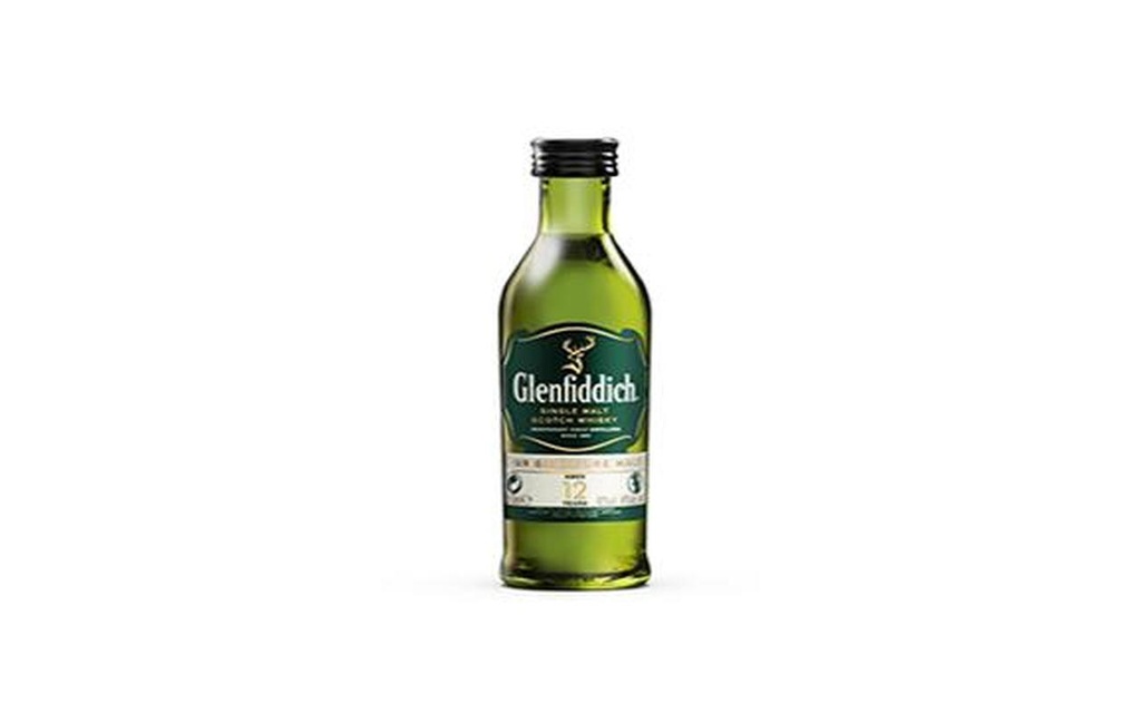 Whisky Glenfiddich 12 Años Mini 50 Ml