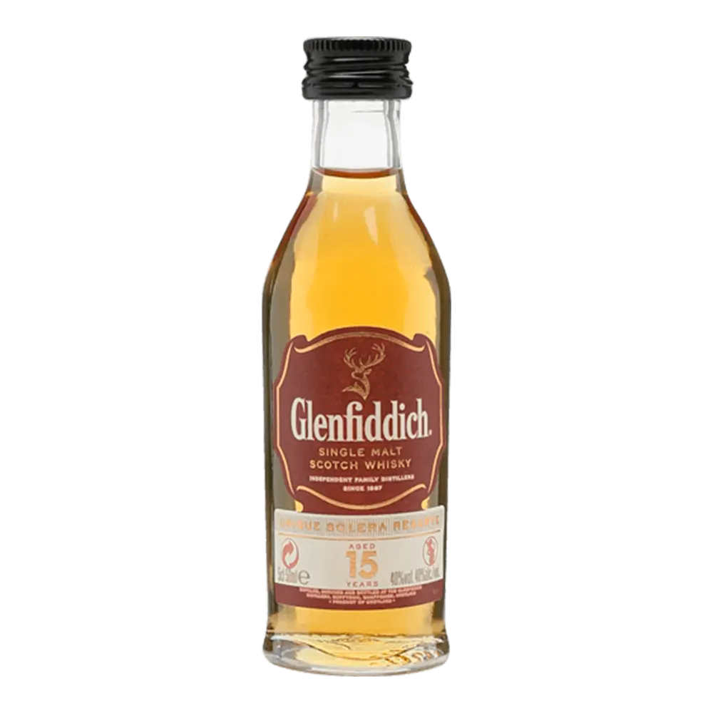 Whisky Glenfiddich 15 Años Mini 50 Ml