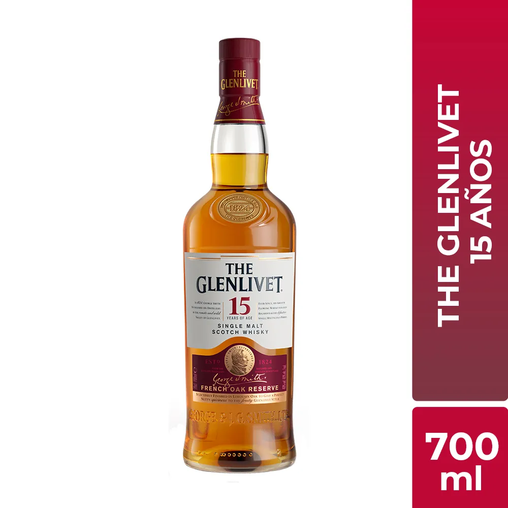 Whisky Glenlivet 15 Años 700 ML