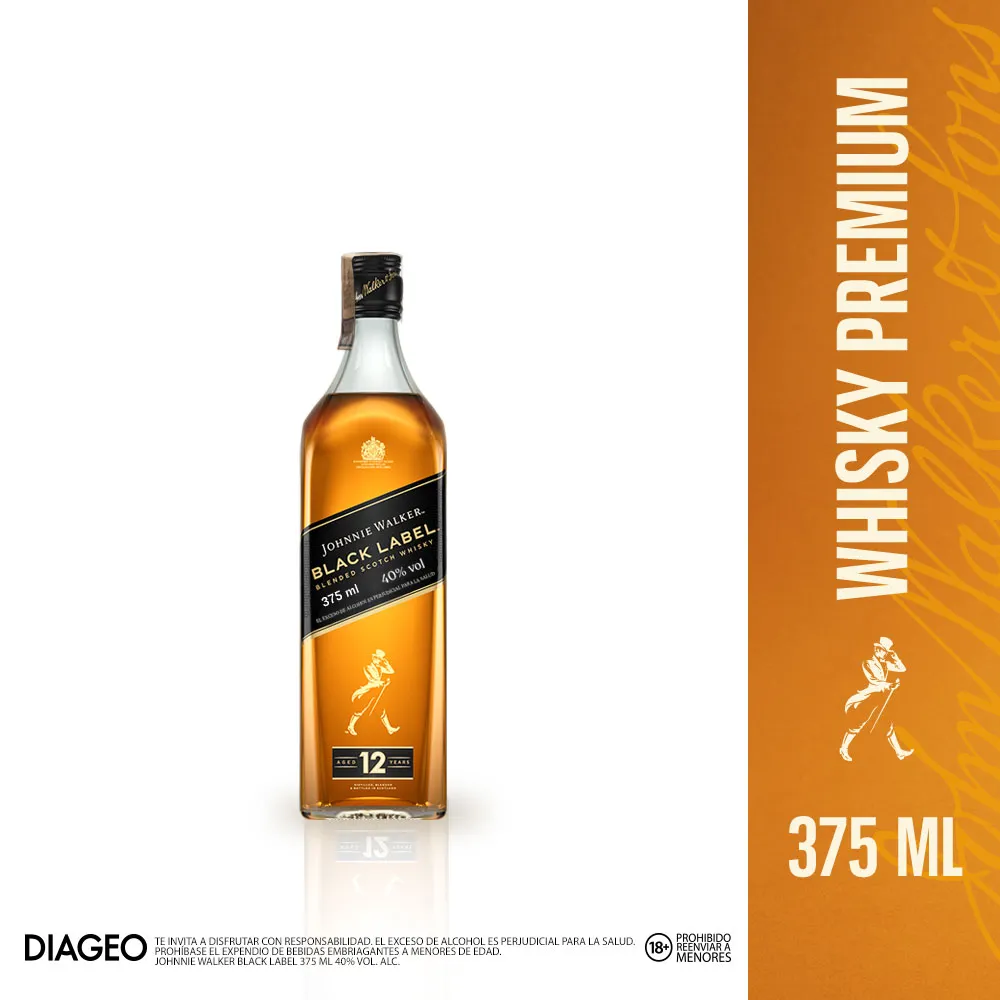 Whisky Johnie Walker Black Label 375 Ml
