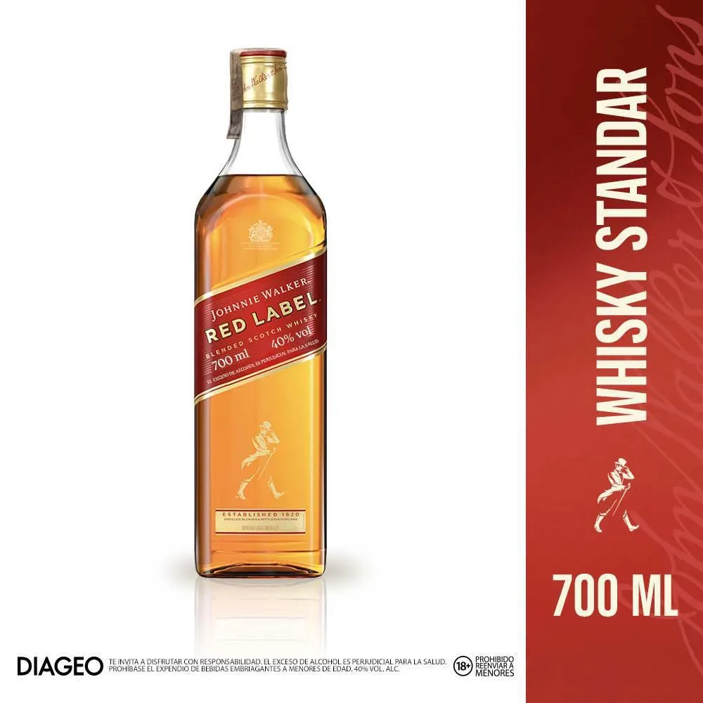 Whisky Johnnie Walker Red Label 700 Ml