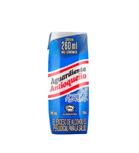 [AD00006] Aguardiente Antioqueño Azul Cuarto 260 Ml