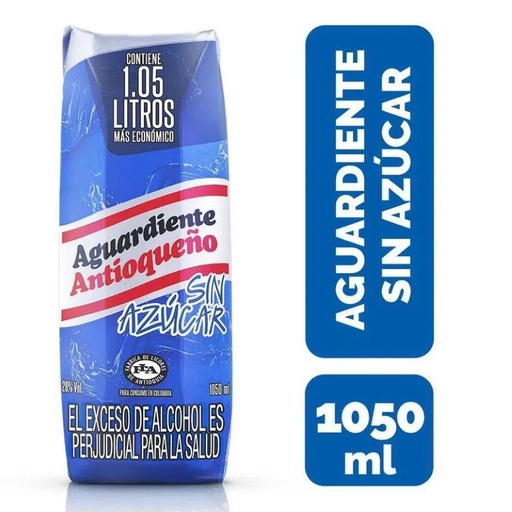 [AD00038] Aguardiente Antioqueño Azul Tetra 1050 Ml