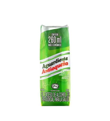 [AD00004] Aguardiente Antioqueño Verde Cuarto 260 Ml