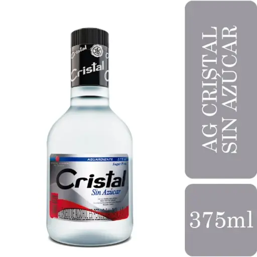[AD00018] Aguardiente Cristal Sin Azucar L 375 Ml