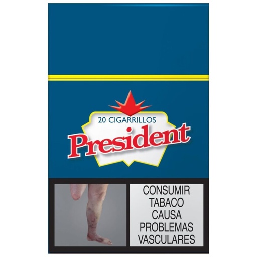 [CI168] Cigarrillo President Cajetilla