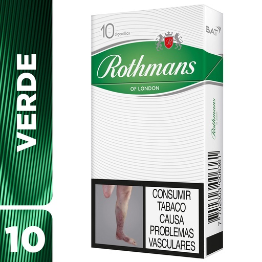 [CI00056] Cigarrillo Rothmans Verde Media