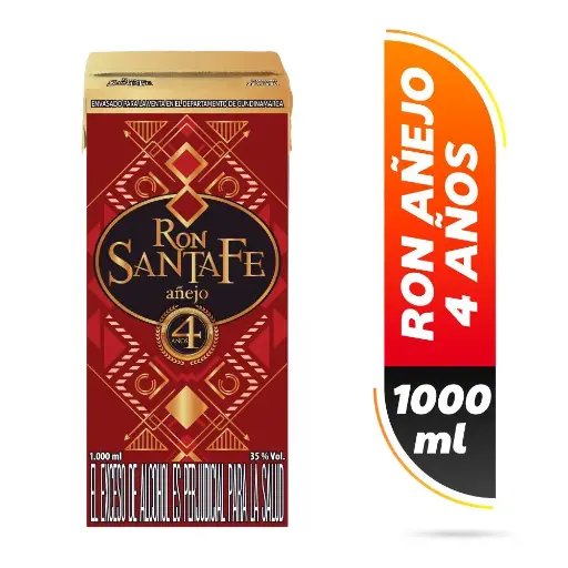 [RN00026] Ron Santa Fe Añejo 4 Años 1000Ml