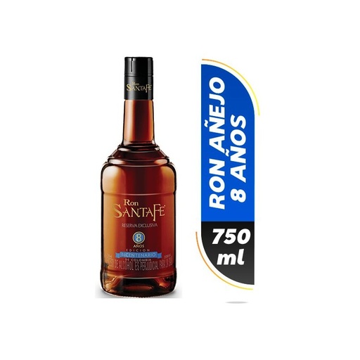 [RN00029] Ron Santa Fe Añejo 8 Años Bicentenario 750Ml