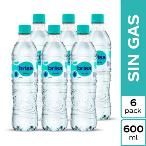 [BRI0001] Sixpack Agua Brisa Pet 600 Ml