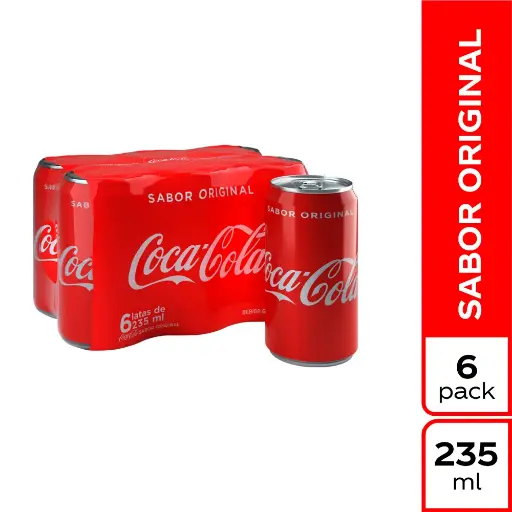 [GA00888] Sixpack Coca Cola Original  235 Ml