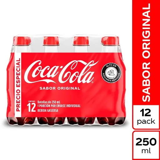 [GA00910] Sixpack Coca Cola Original Pet 250 Ml