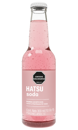 [BE00031] Soda Hatsu Frambuesa & Rosas 300 Ml