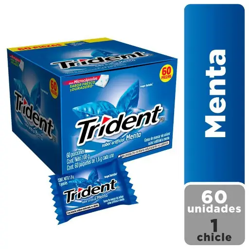 [DN00517] Trident S1 Menta Suave X 60 Und