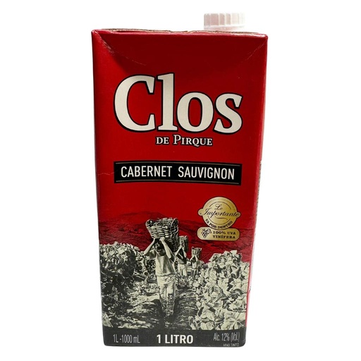 [VN00067] Vino Clos De Pirque Cabernet Sauvignon 1000 Ml