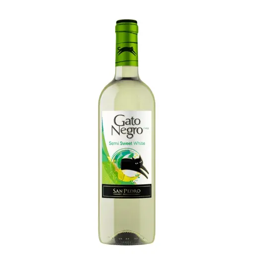 [VN00106] Vino Gato Negro Blanco Semi Sweet 750 Ml
