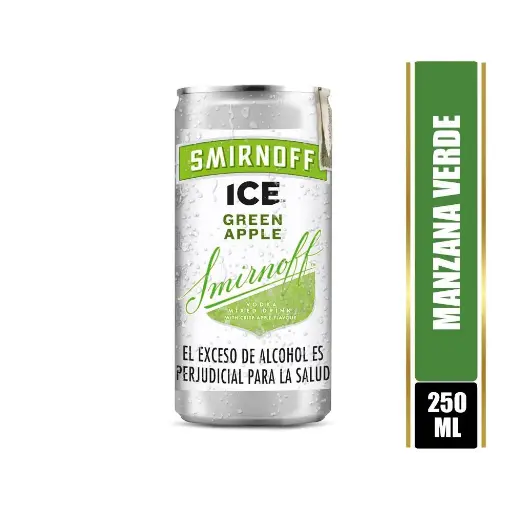 [VO00005] Vodka Smirnoff Green Apple Lata 250 Ml