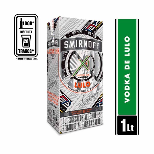 [VO00181] Vodka Smirnoff Lulo 1000 Ml Tetra