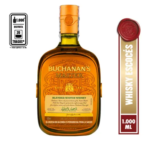 [WH00089] Whisky Buchanans Master 1000 Ml