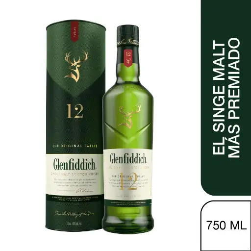 [WH00066] Whisky Glenfiddich 12 Años 750 Ml